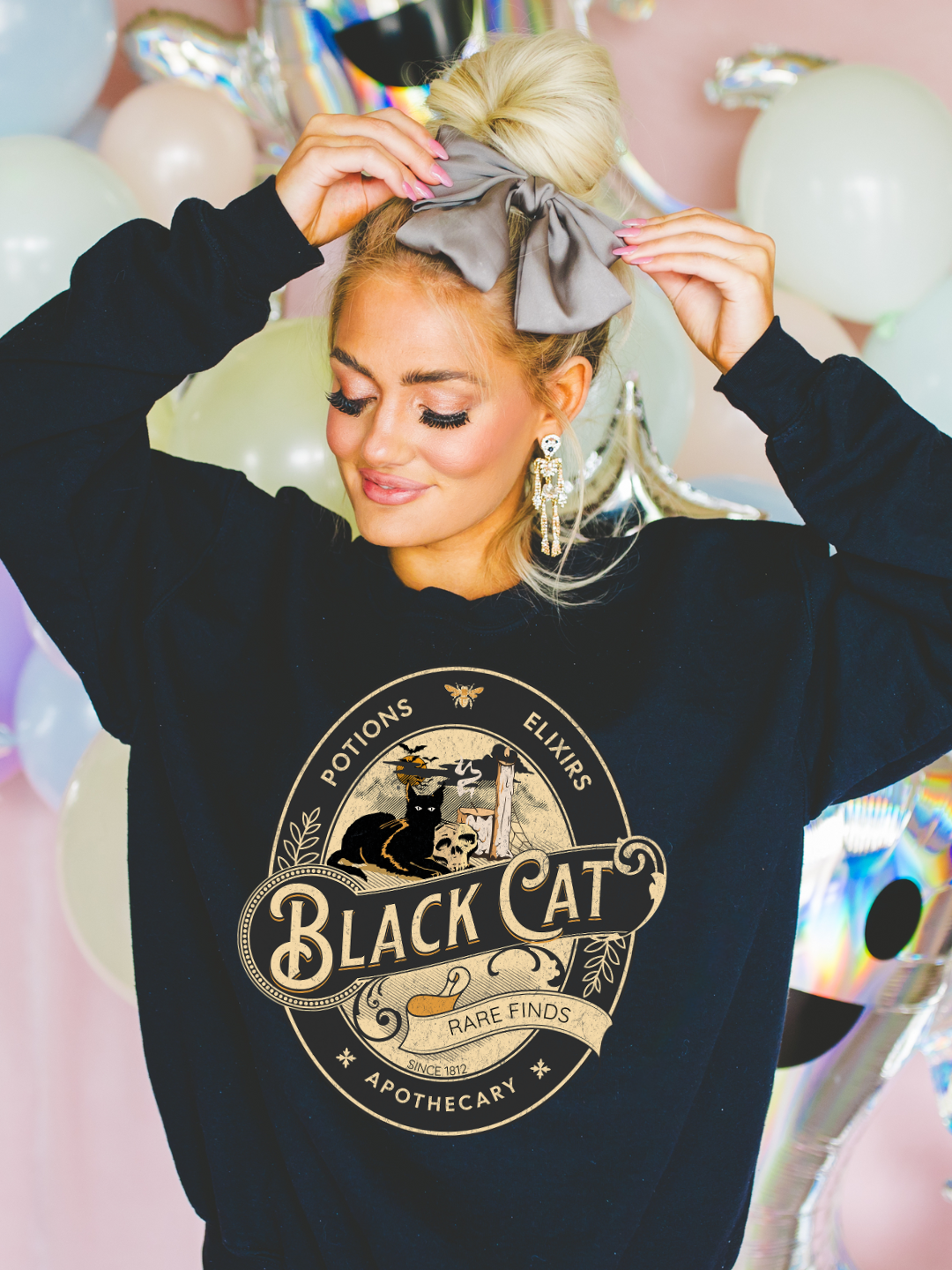BLACK CAT CREWNECK