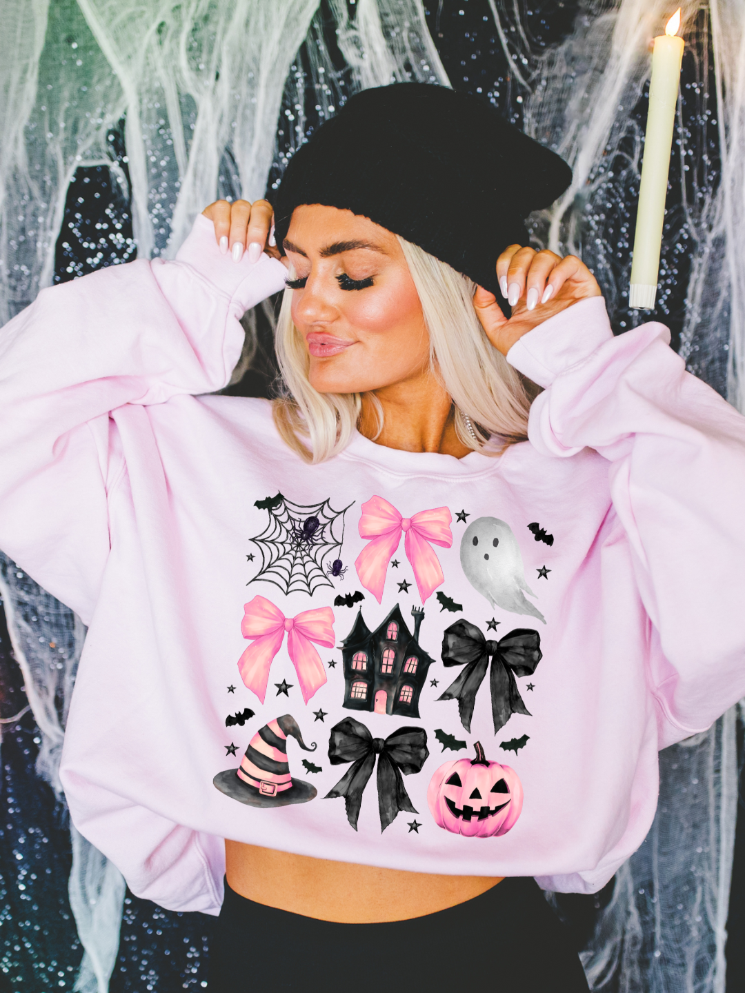 HALLOWEEN GIRLIE DOODLE CREWNECK