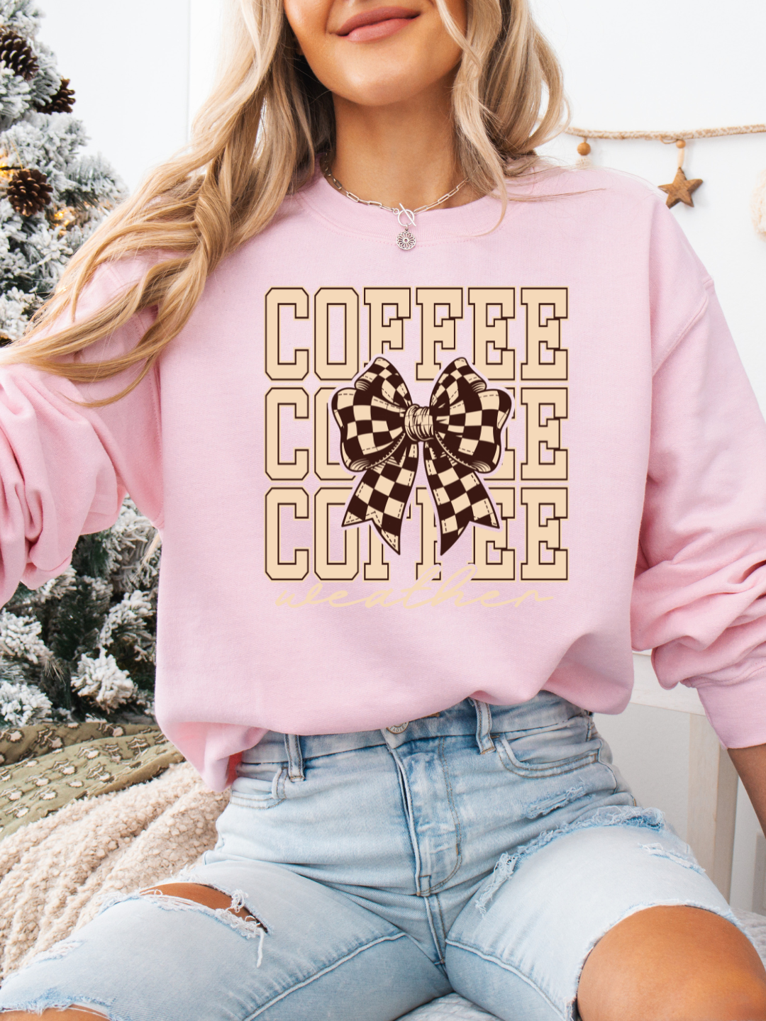 COFFEE WEATHER BOW CREWNECK