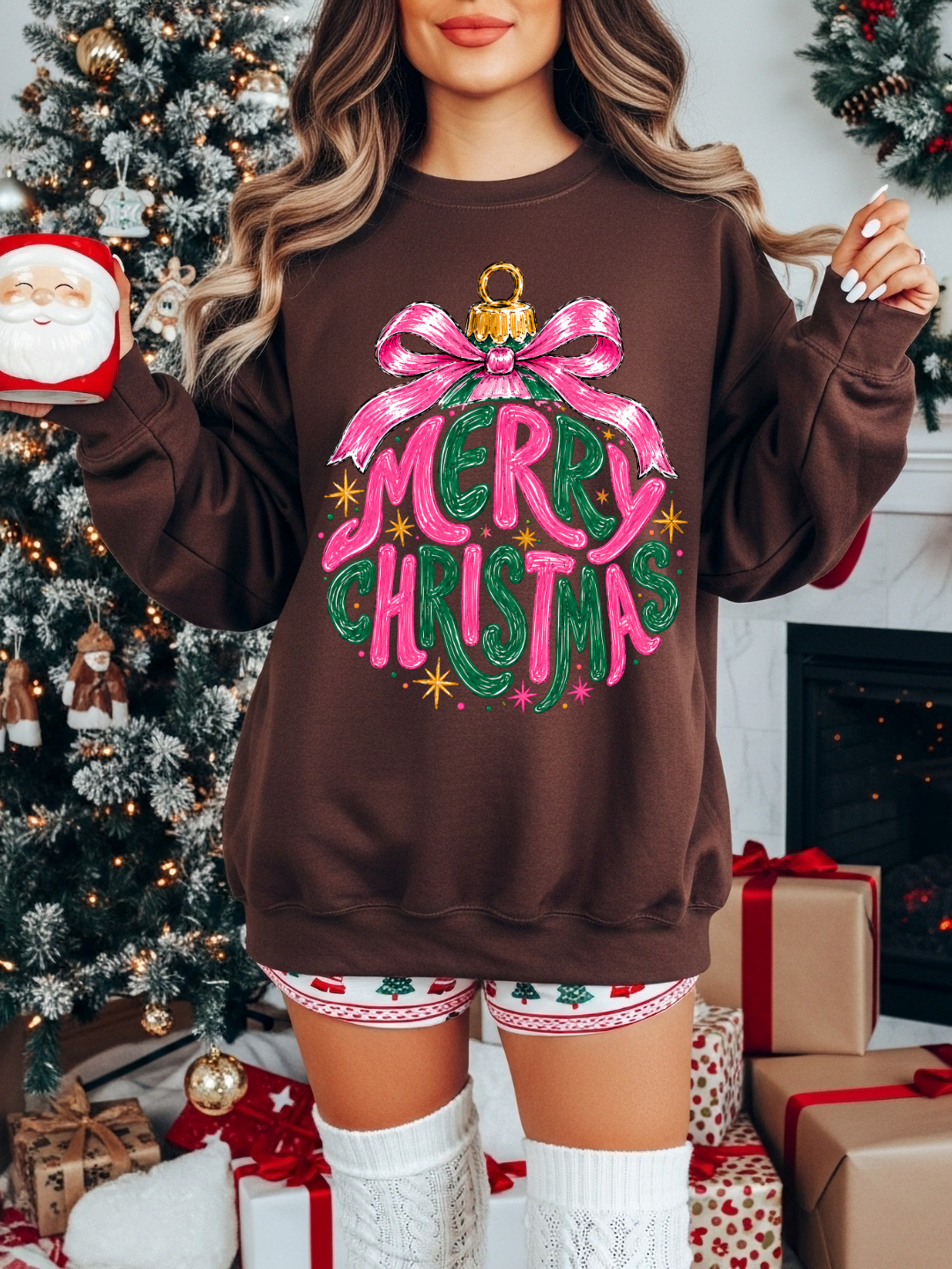 MERRY CHRISTMAS ORNAMENT | DTF TRANSFER