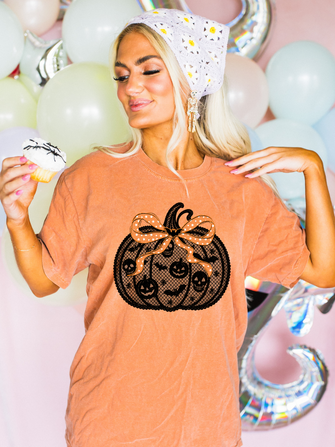 LACE PUMPKIN SHIRT