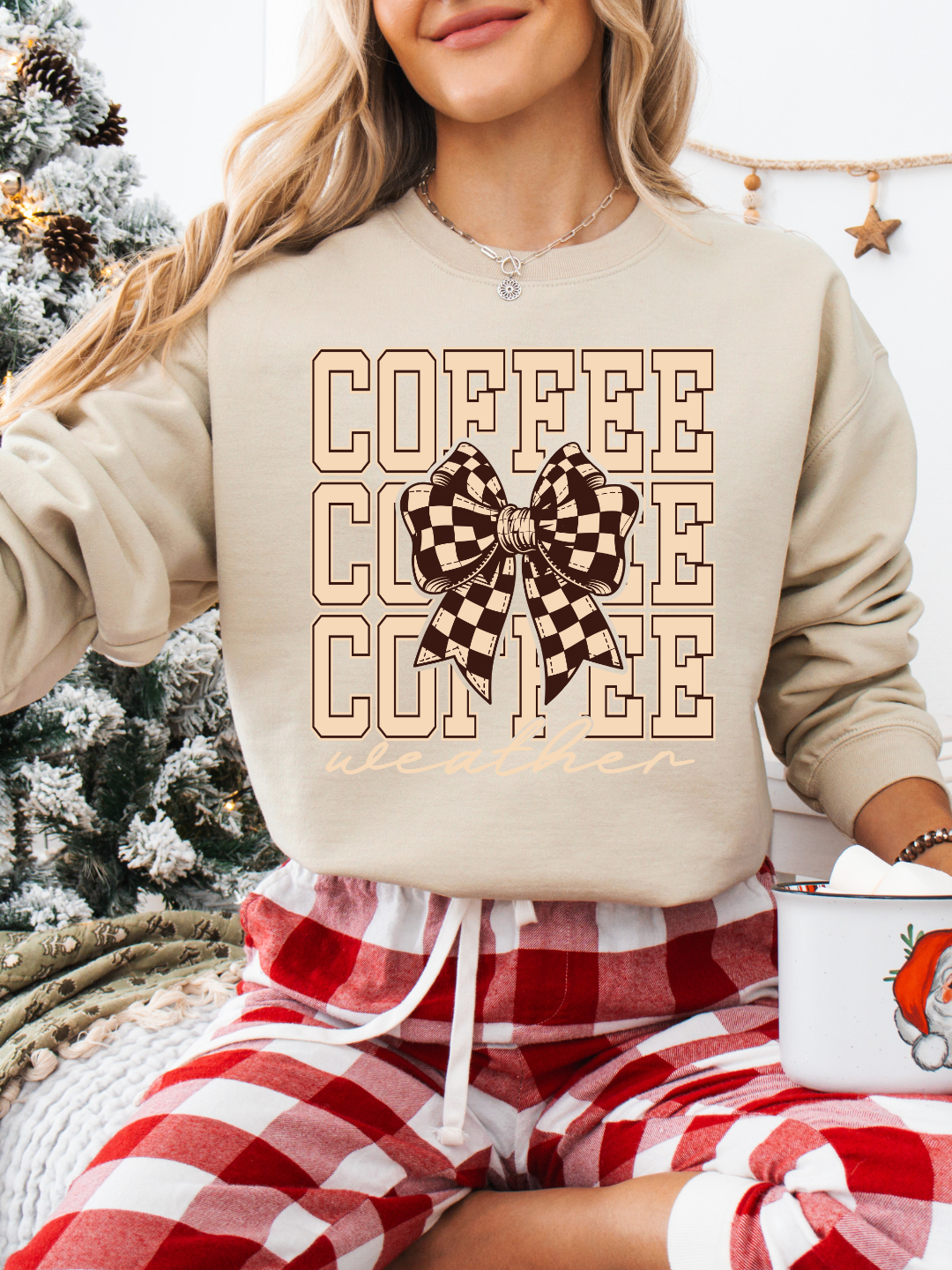 COFFEE WEATHER BOW CREWNECK