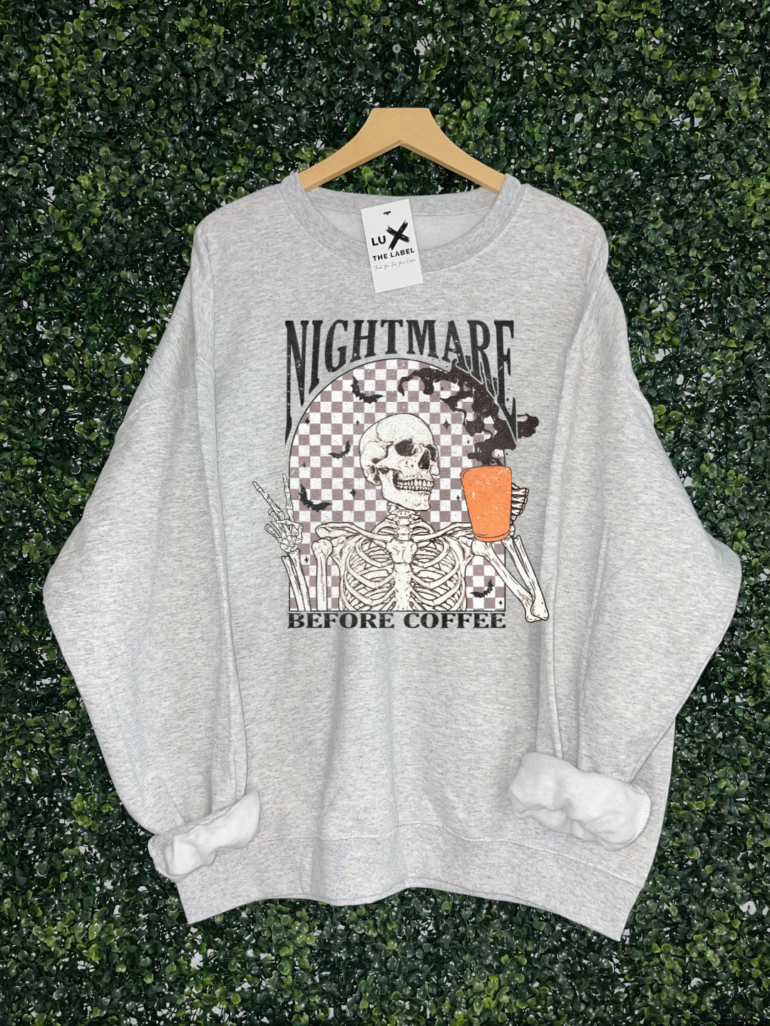NIGHTMARE BEFORE COFFEE CREWNECK