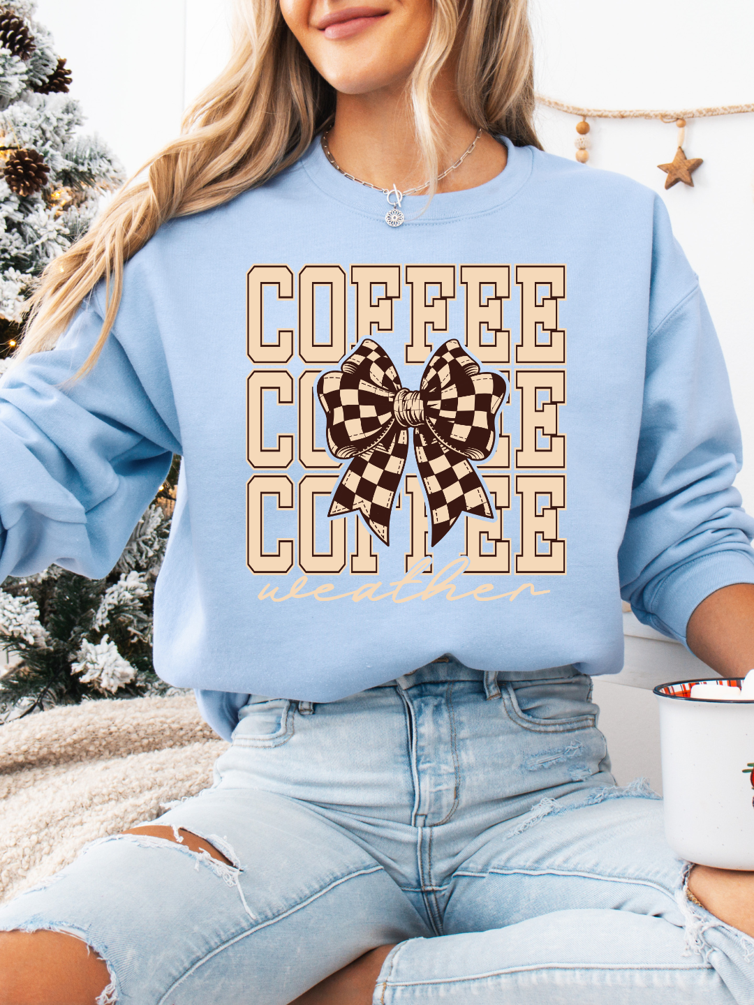 COFFEE WEATHER BOW CREWNECK