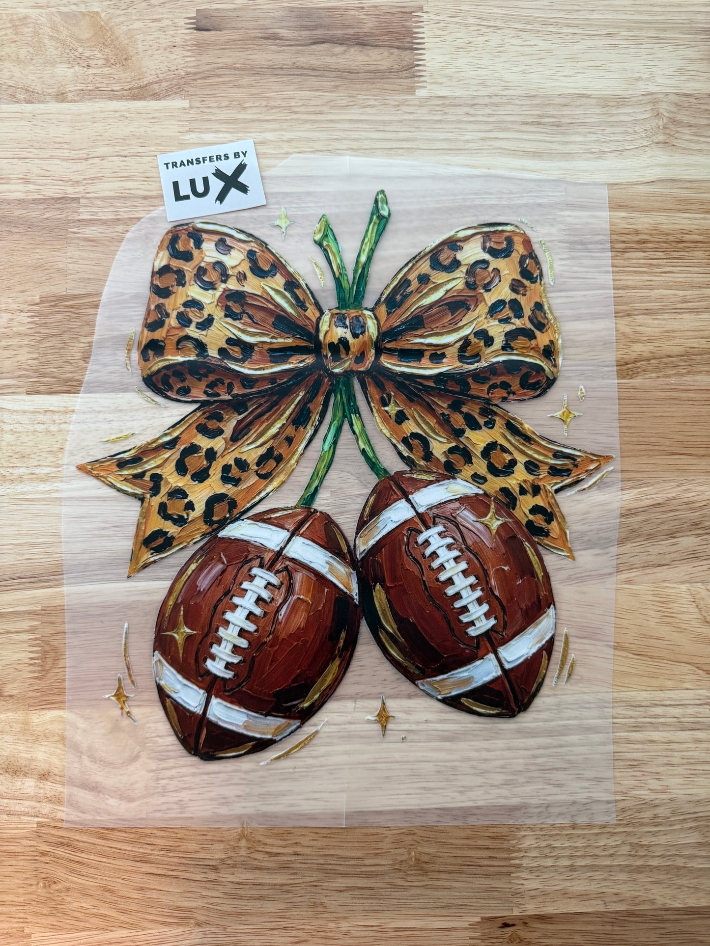 FOOTBALL CHERRY BOW | DTF TRANSFER