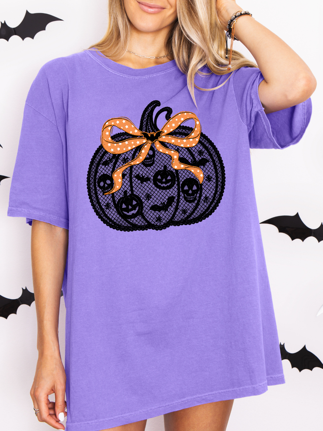 LACE PUMPKIN SHIRT