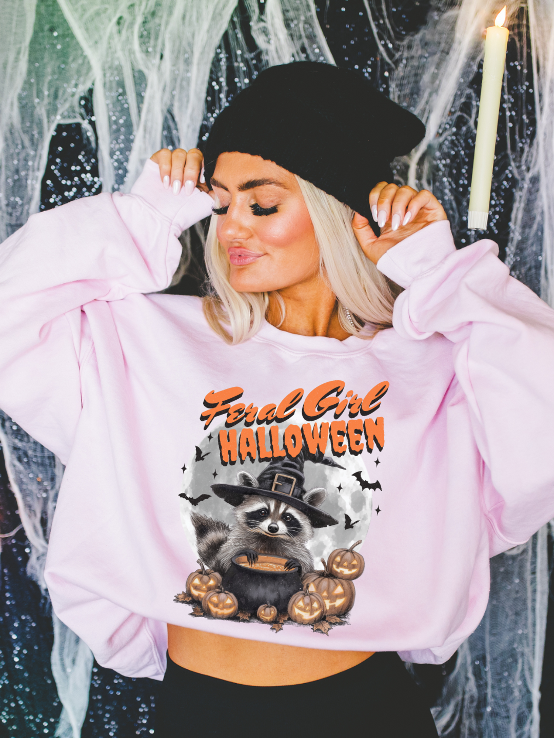 FERAL GIRL HALLOWEEN CREWNECK