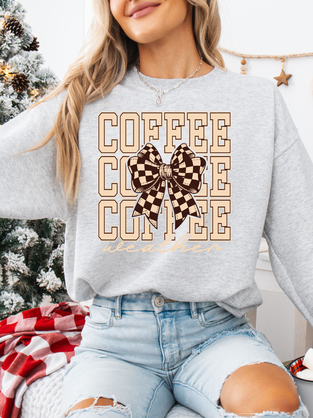 COFFEE WEATHER BOW CREWNECK