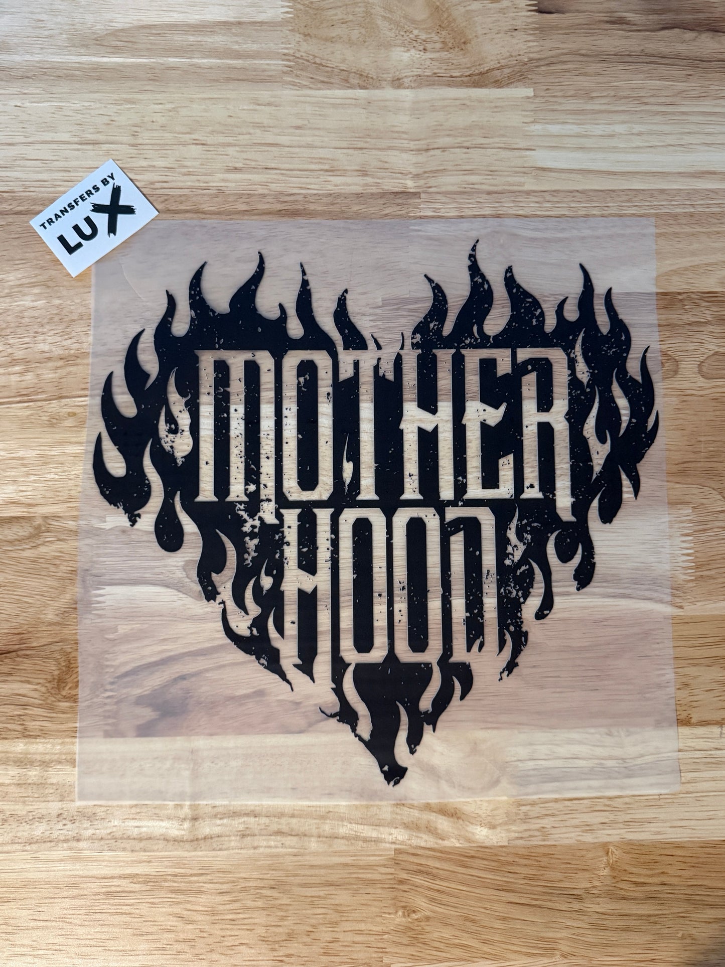 MOTHERHOOD FLAME HEART | DTF TRANSFER