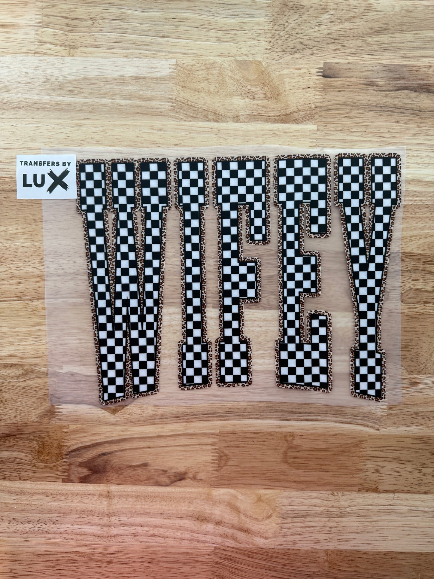 WIFEY CHECKERED | DTF TRANSFER