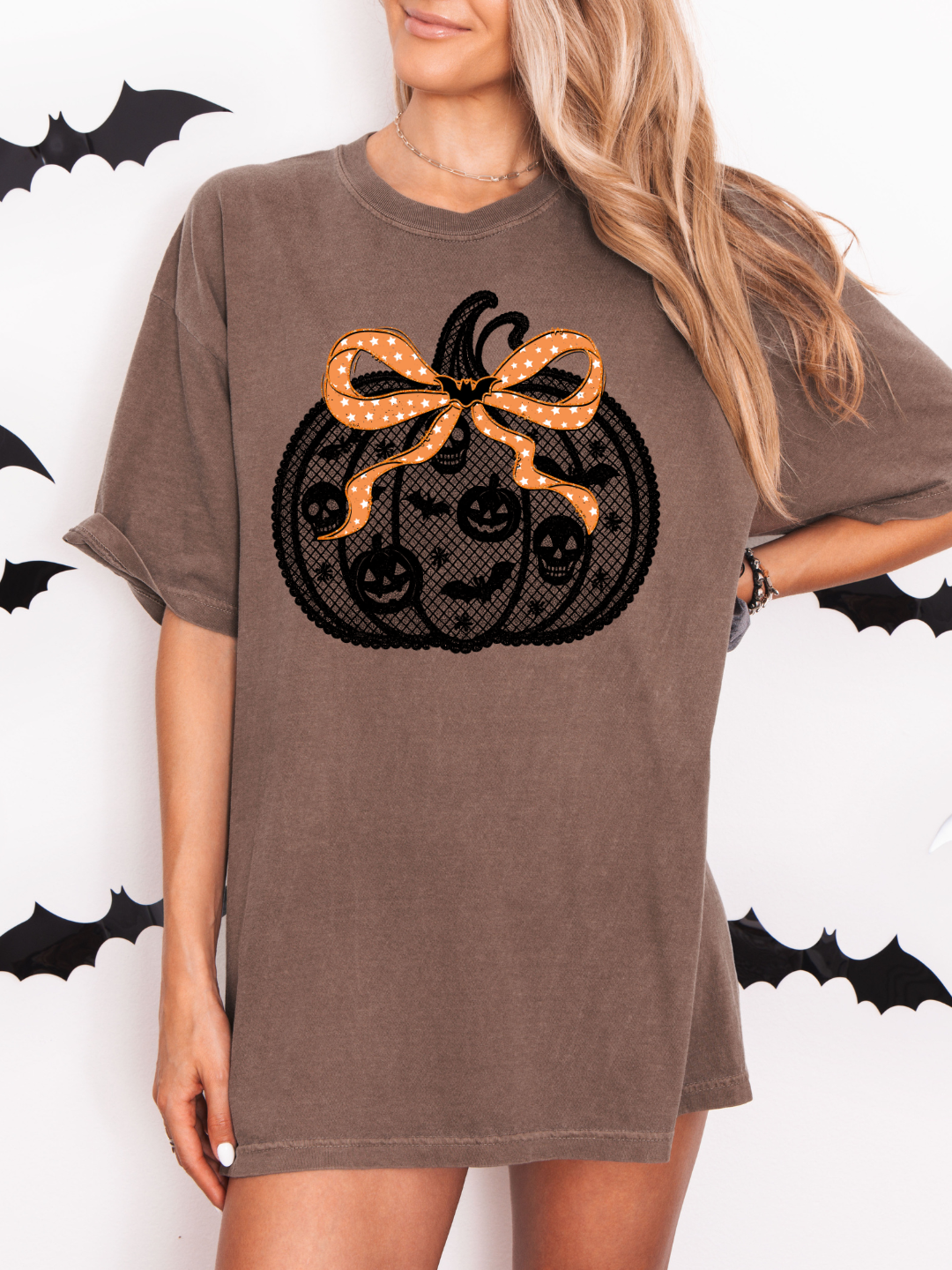 LACE PUMPKIN SHIRT