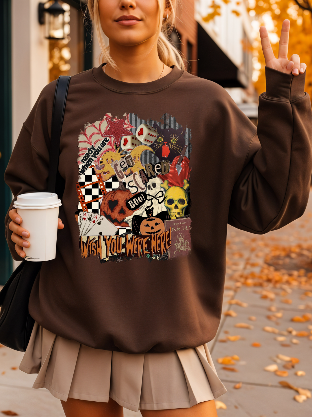 HALLOWEEN COLLAGE CREWNECK