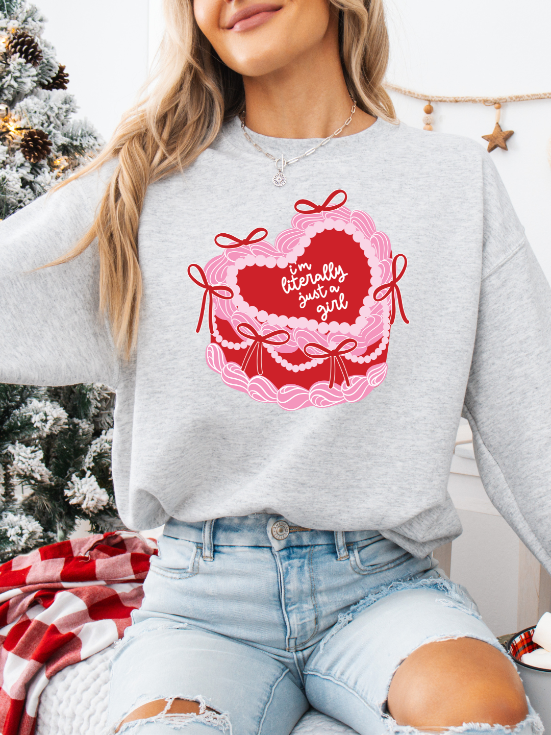 IM JUST A GIRL CREWNECK