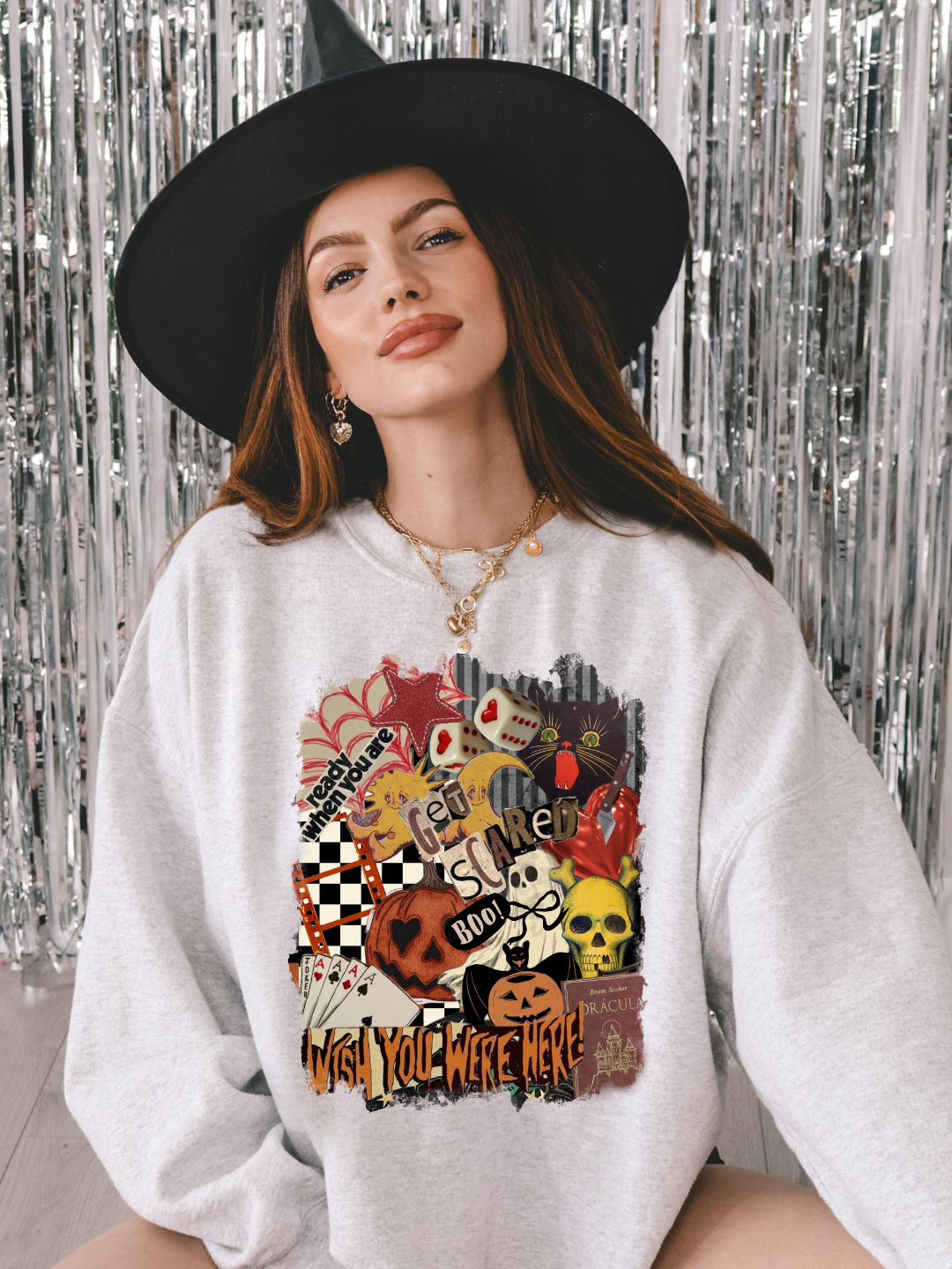 HALLOWEEN COLLAGE CREWNECK