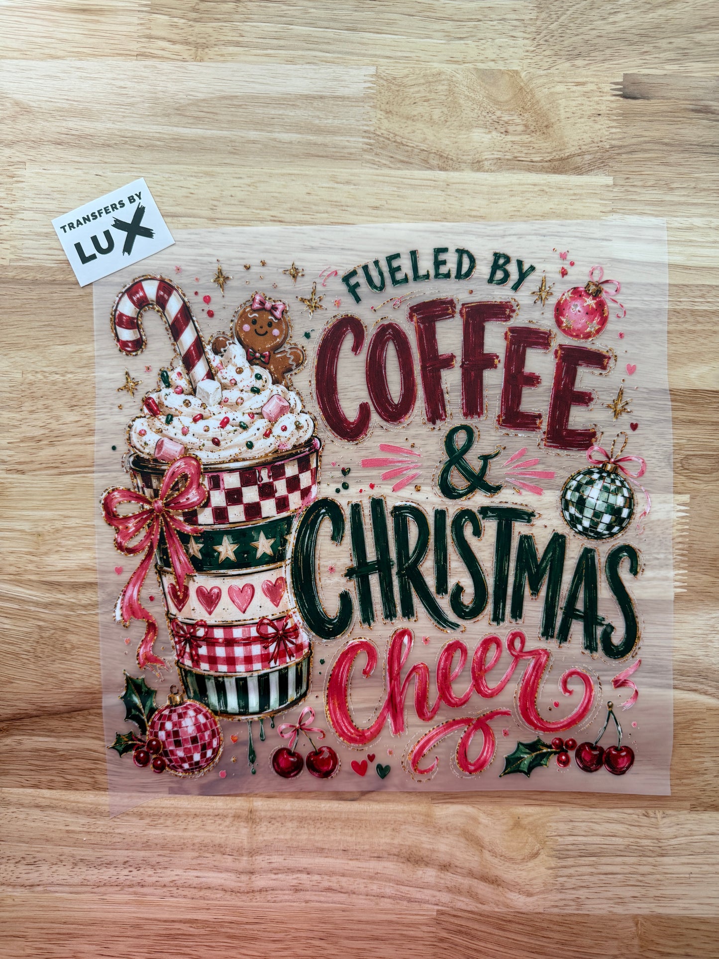 FUELED BY COFFEE & CHRISTMAS CHEER | DTF TRANSFER