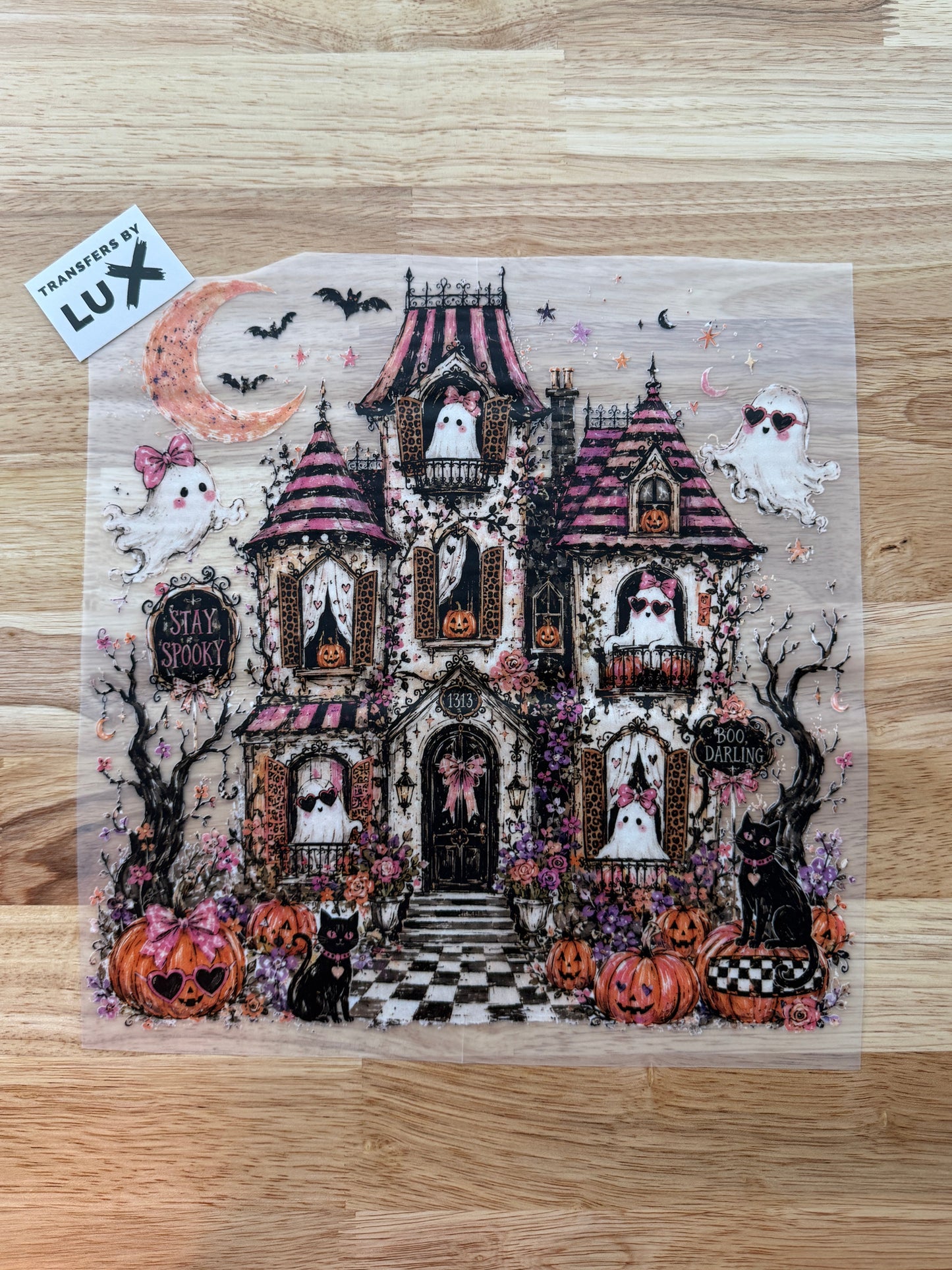 HALLOWEEN HAUNTED GIRLY MANSION | DTF TRANSFER