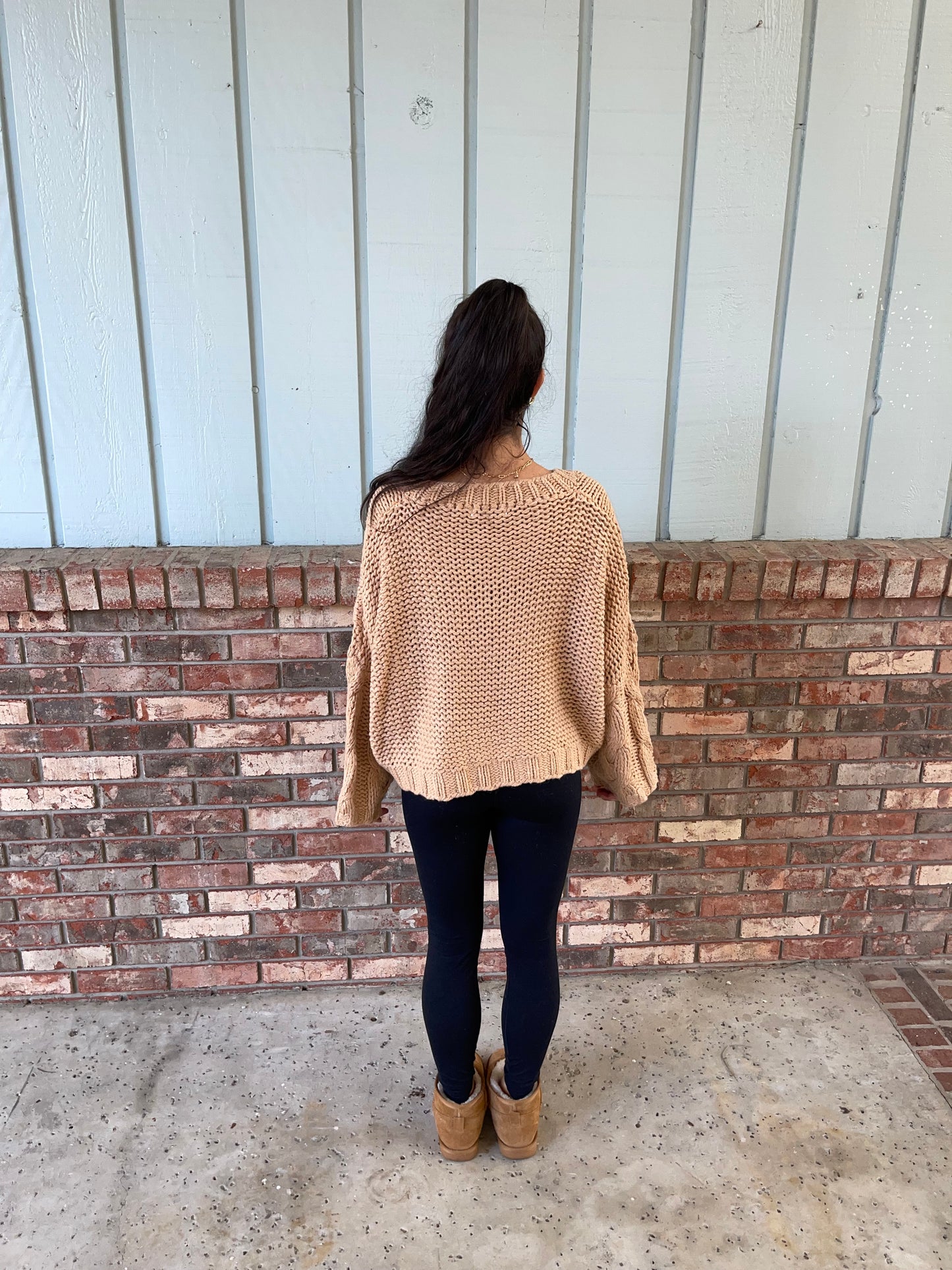 STACEY CHUNKY KNIT OVERSIZED SWEATER