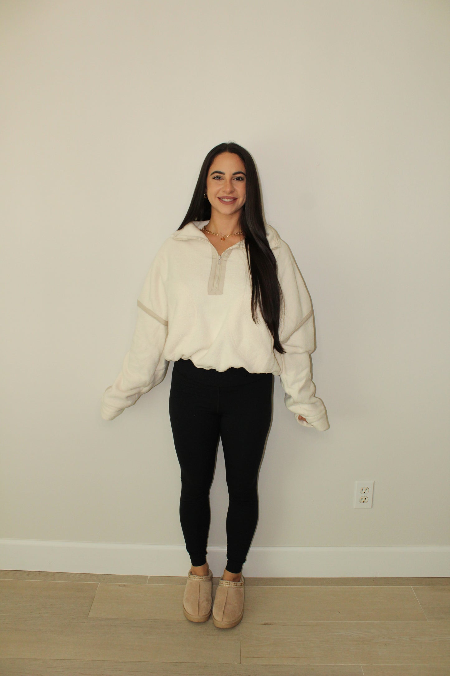 IVORY FLEECE JACKET