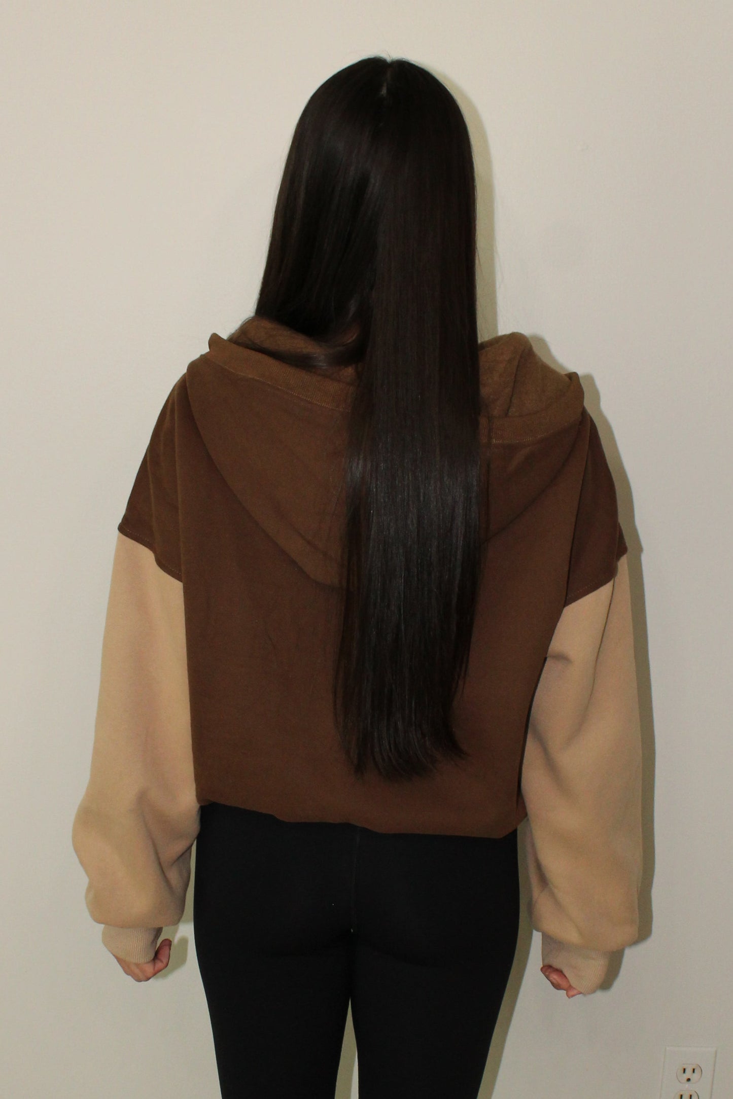 AUTUMN COLOR BLOCK FLEECE HOODIE