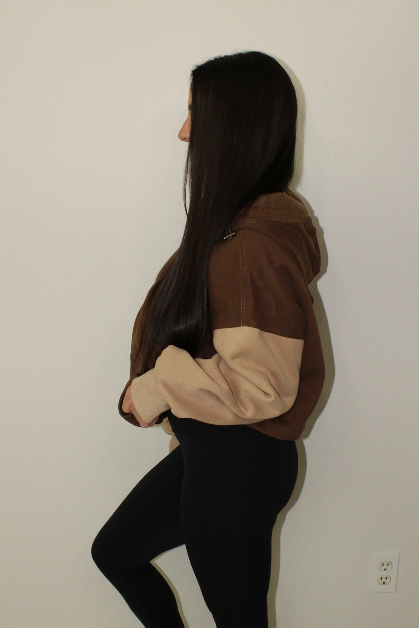 AUTUMN COLOR BLOCK FLEECE HOODIE