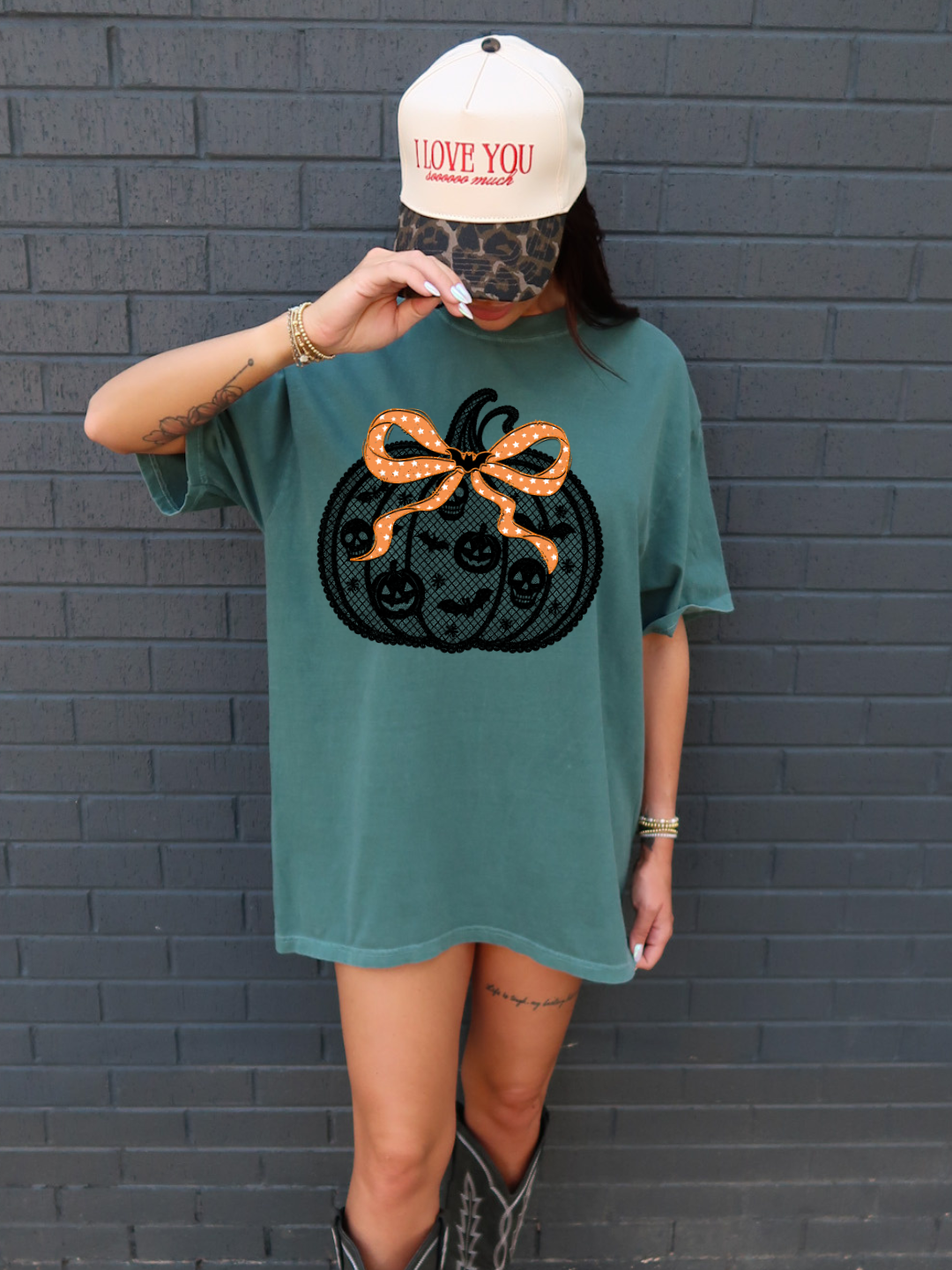 LACE PUMPKIN SHIRT