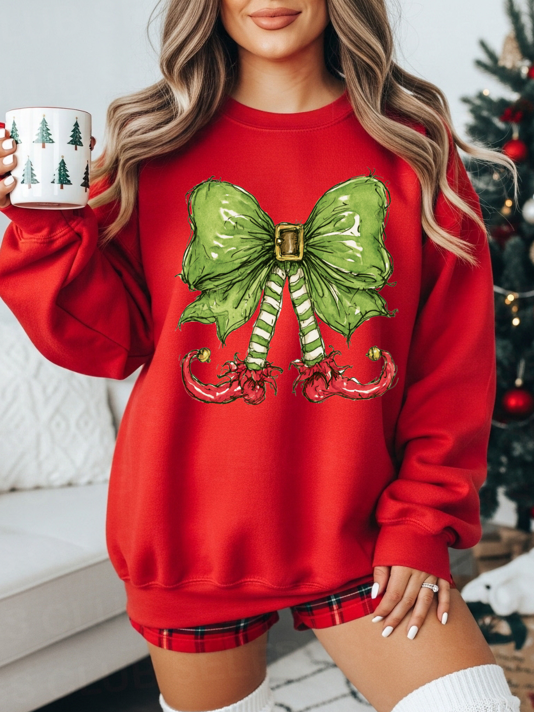 ELF BOW CHRISTMAS | DTF TRANSFER