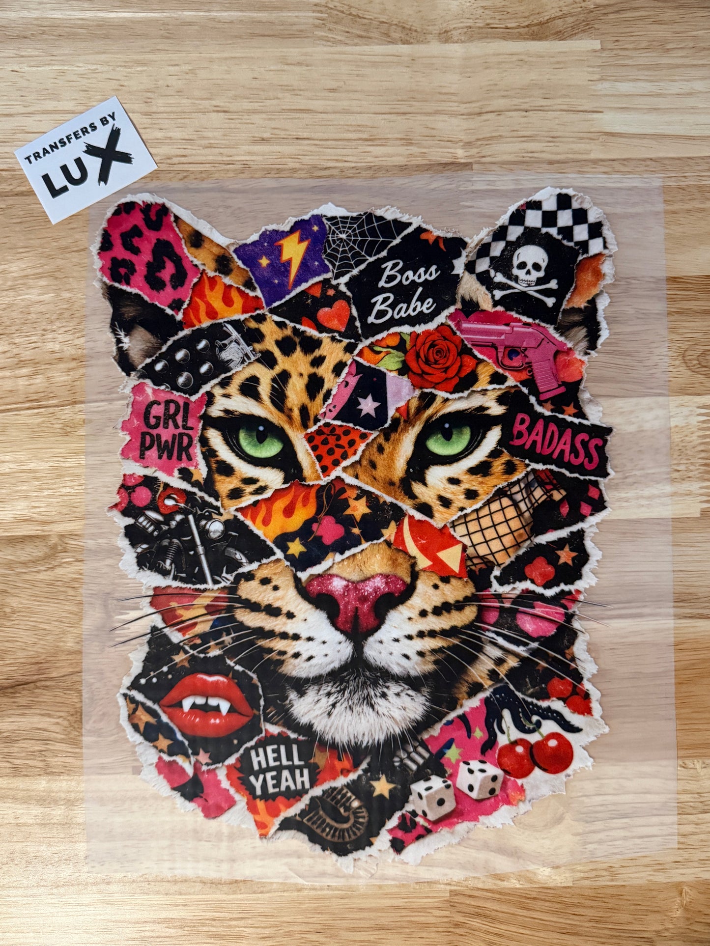 CHEETAH COLLAGE HALLOWEEN | DTF TRANSFER