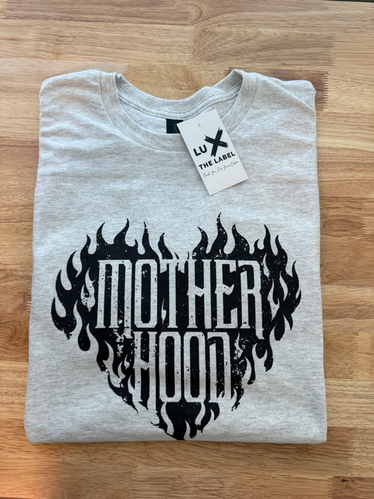 MOTHERHOOD FLAME HEART T-SHIRT
