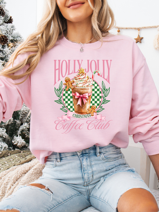 HOLLY JOLLY COFFEE CREWNECK