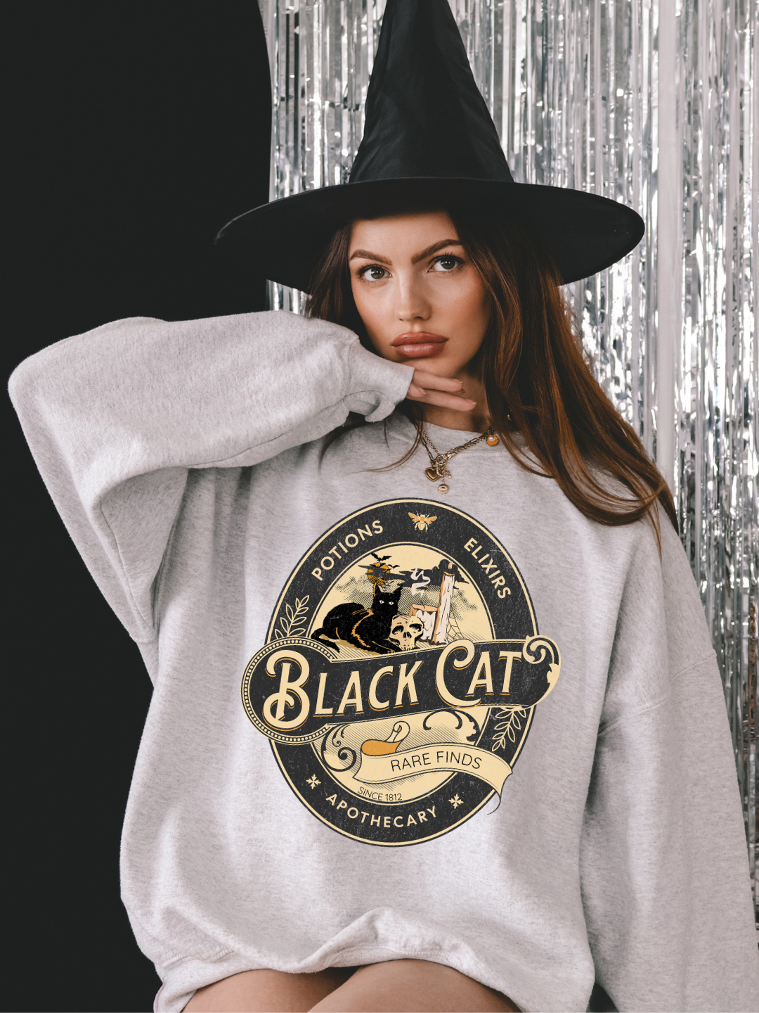 BLACK CAT CREWNECK