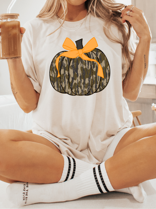CAMO PUMPKIN SHIRT