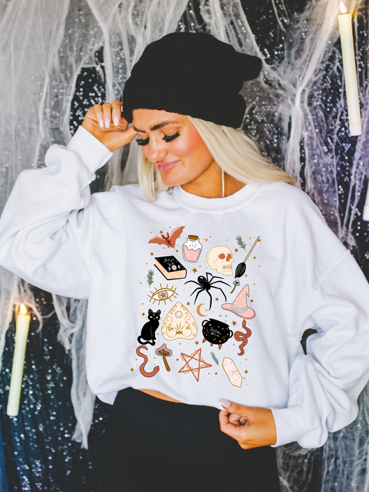 HALLOWEEN DOODLE CREWNECK/T-SHIRT