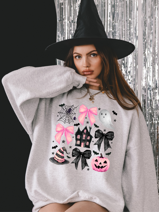 HALLOWEEN GIRLIE DOODLE CREWNECK