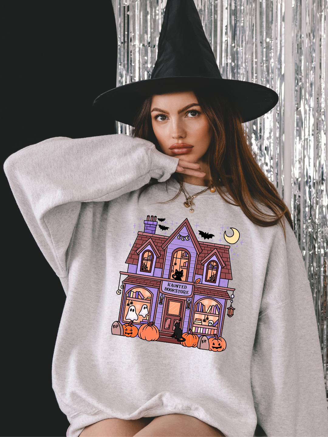HAUNTED BOOKSTORE CREWNECK