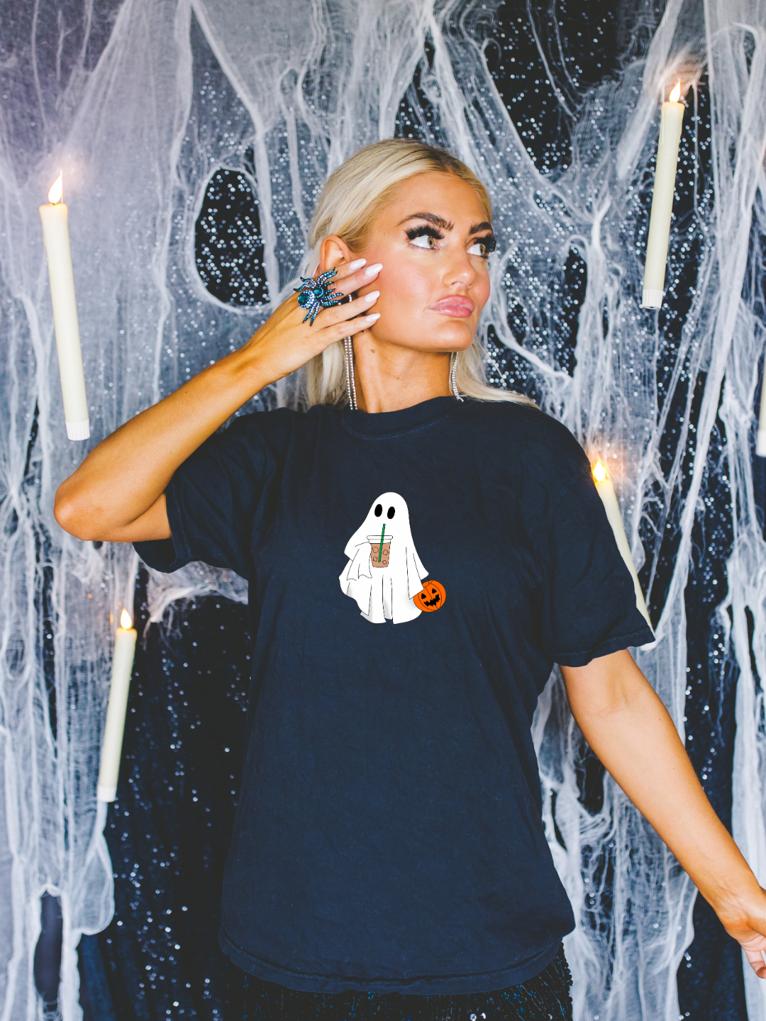 GHOST ICED COFFEE CREWNECK/T-SHIRT