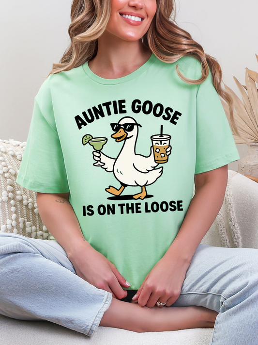 AUNITE GOOSE IS ON THE LOOSE T-SHIRT