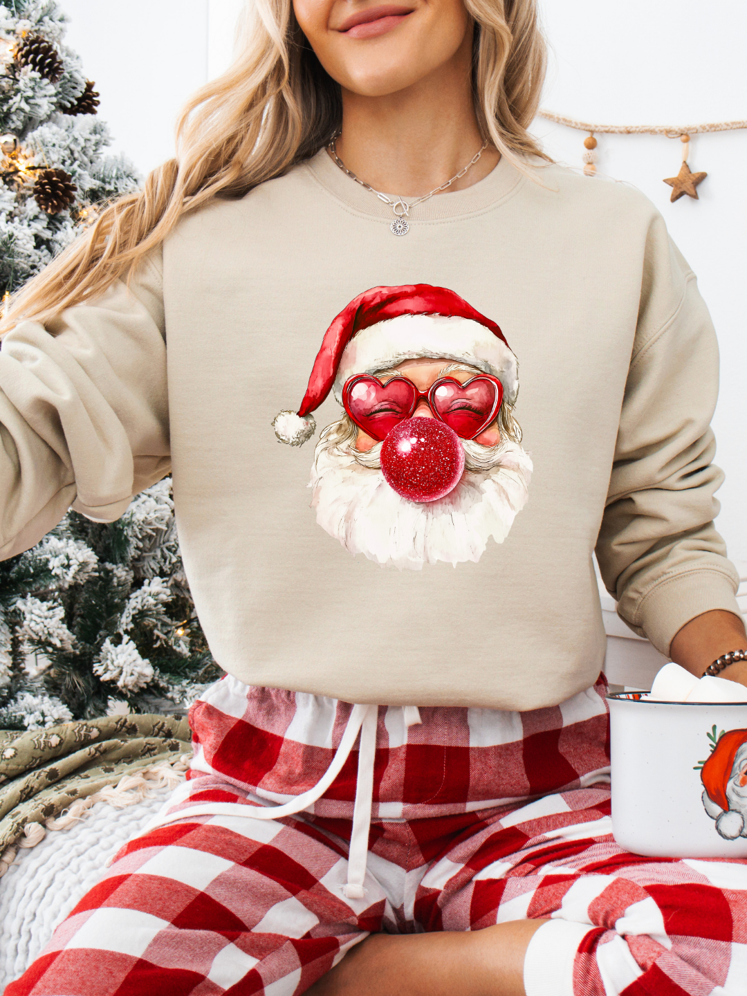 RED SANTA CREWNECK