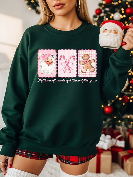 WONDERFUL TIME OF THE YEAR CHRISTMAS CREWNECK