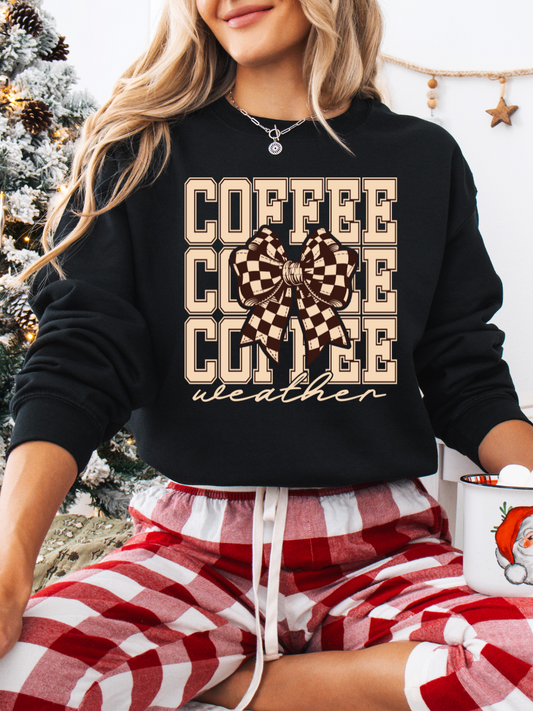 COFFEE WEATHER BOW CREWNECK