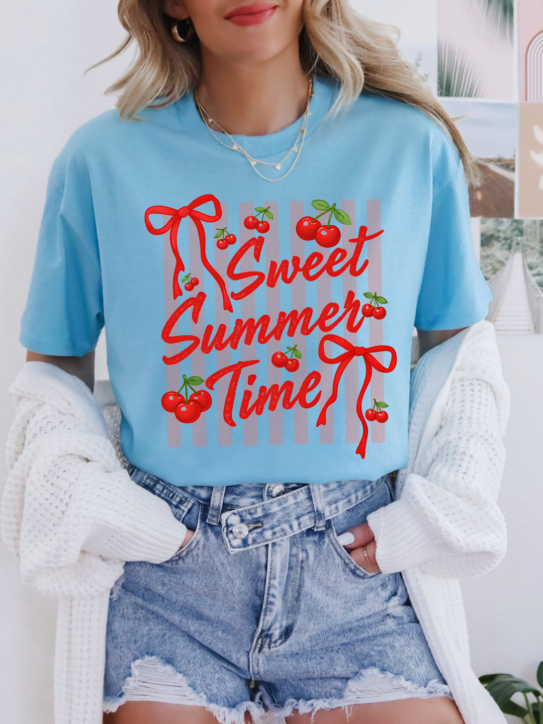 SWEET SUMMERTIME CHERRY T-SHIRT
