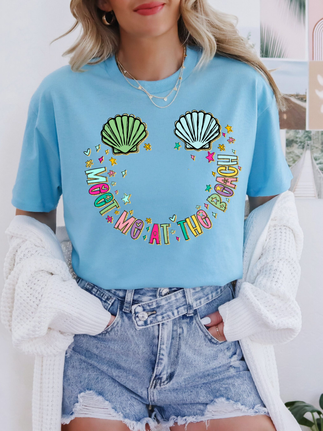 MEET ME AT THE BEACH T-SHIRT