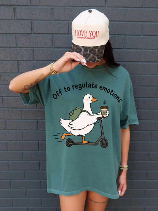 OFF TO REGULATE EMOITONS GOOSE DUCK | DTF TRANSFER