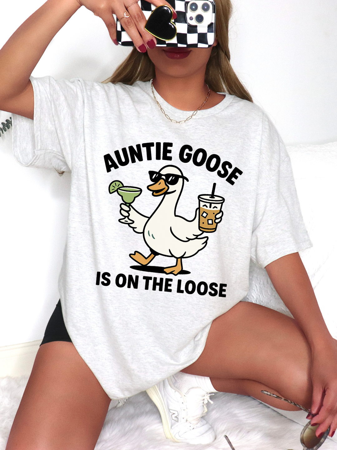 AUNITE GOOSE IS ON THE LOOSE T-SHIRT