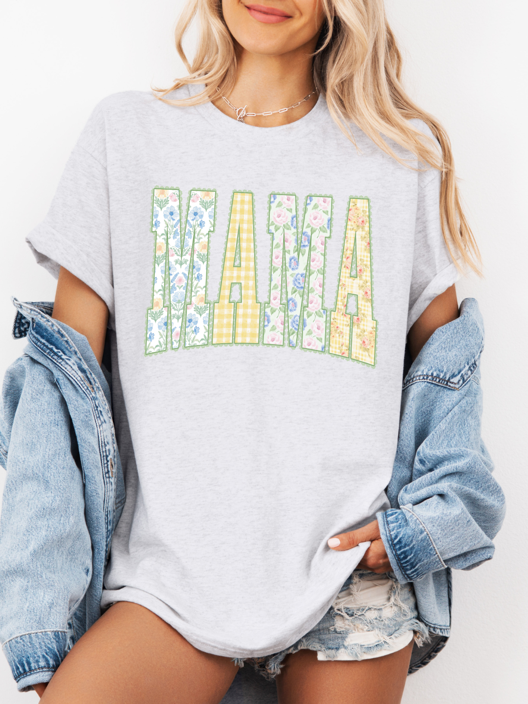 MAMA YELLOW FLORAL T-SHIRT