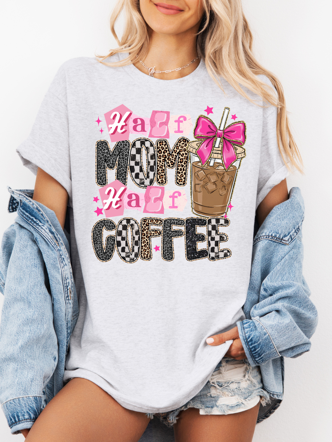 HALF MOM HALF COFFEE T-SHIRT