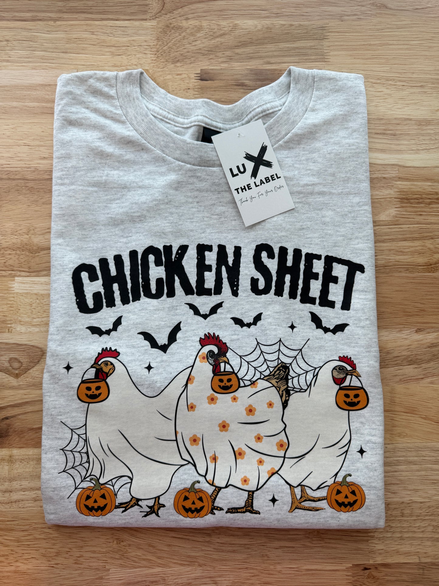 CHICKEN SHEET HALLOWEEN T-SHIRT