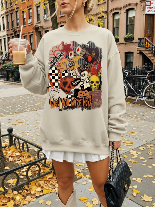 HALLOWEEN COLLAGE CREWNECK