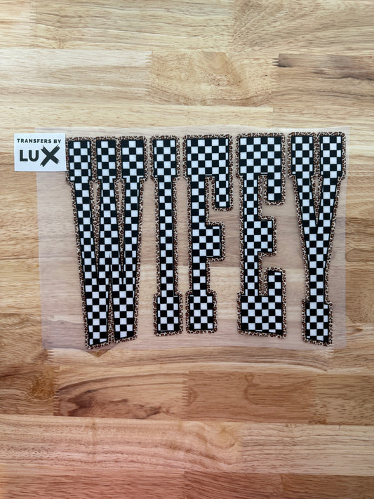 WIFEY CHECKERED | DTF TRANSFER
