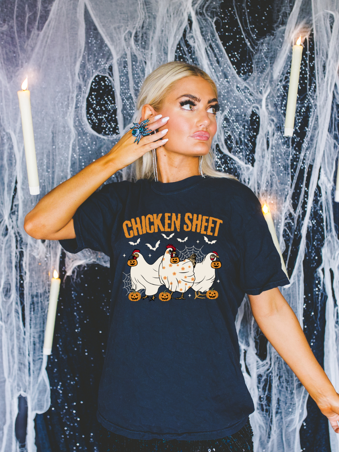 CHICKEN SHEET CREWNECK/T-SHIRT