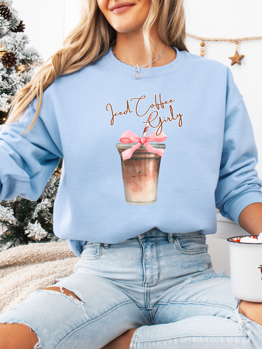 ICED COFFEE GIRLY CREWNECK